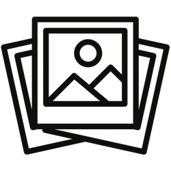 A pixelated black and white illustration of a dog's face with square ears, rectangular eyes, a small nose, and a straight mouth, evoking an 8-bit retro style&mdash;perfect for a trendy cafe NYC atmosphere.